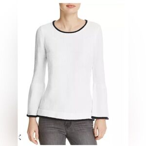 CALVIN KLEIN Cozy-Chic Bell Sleeve Crewneck Sweater. SIZE: M